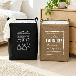 Fabric Foldable Laundry Basket