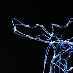 160 LED Solar Powered Reindeer with Sleigh