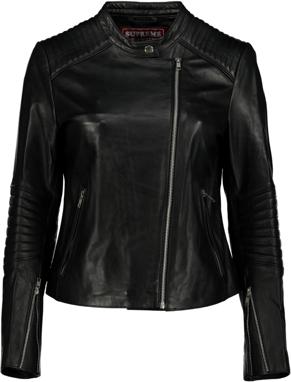 Ladies Genuine Leather Jacket_3