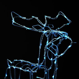 160 LED Solar Powered Reindeer with Sleigh