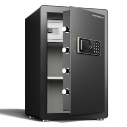 Fingerprint Safe with Digital Keypad and Key Lock