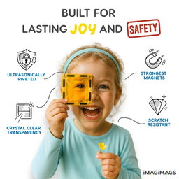 18-Piece Train Magnetic Tiles Set