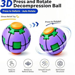 3D Fidget Spinning Ball