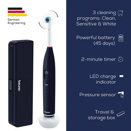 45 Day Long Electric Toothbrush with 8 Spare Heads