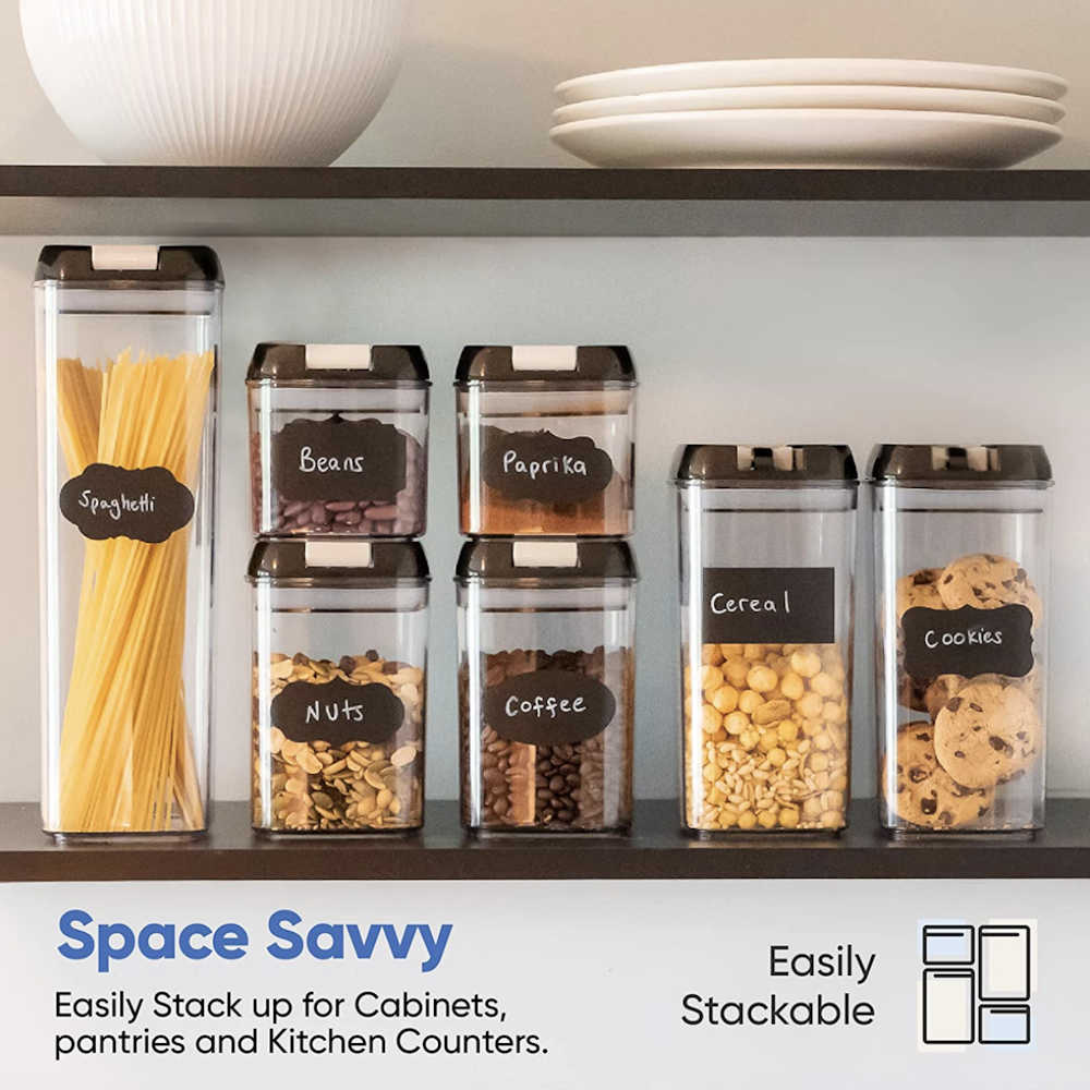 7-Piece Air Tight Food Storage Containers with Labels & Marker_3