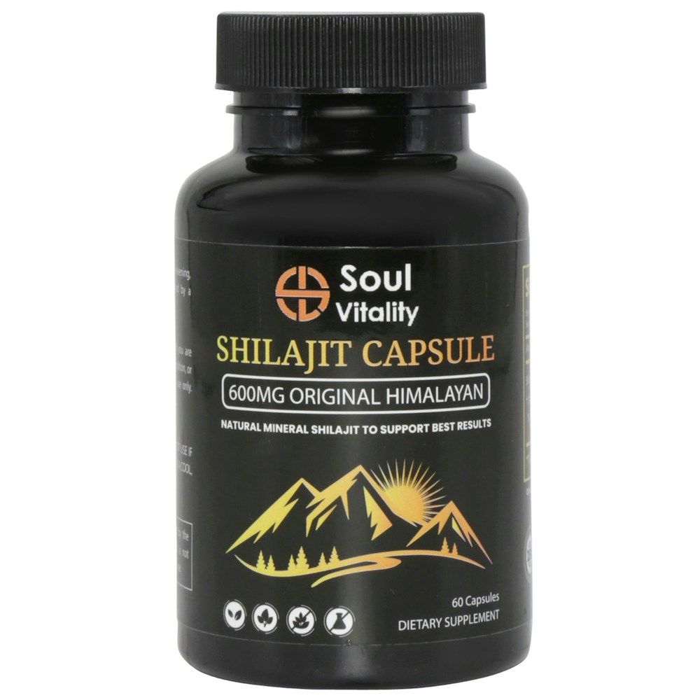 Shilajit with 600mg Original Himalayan Capsules (60's)