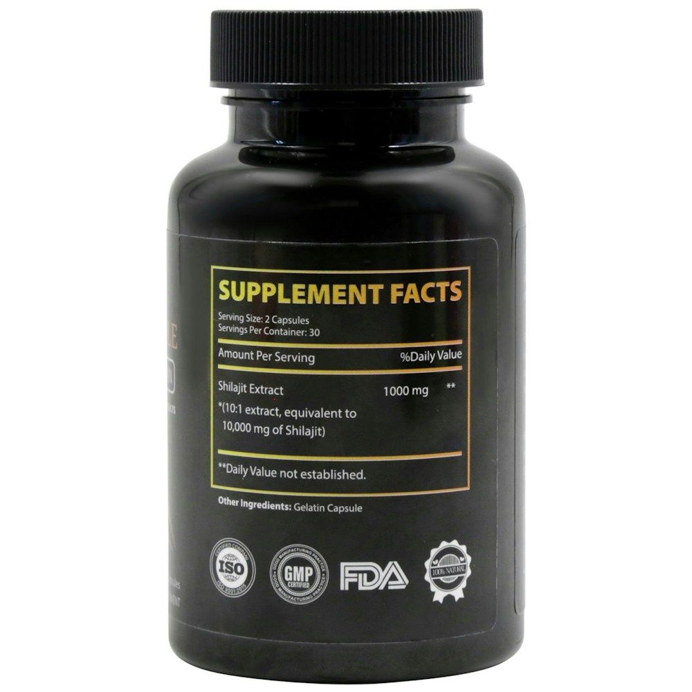 Shilajit with 600mg Original Himalayan Capsules (60's)_1