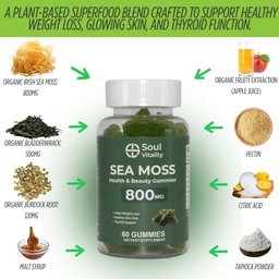 Sea Moss Gummies (60's)