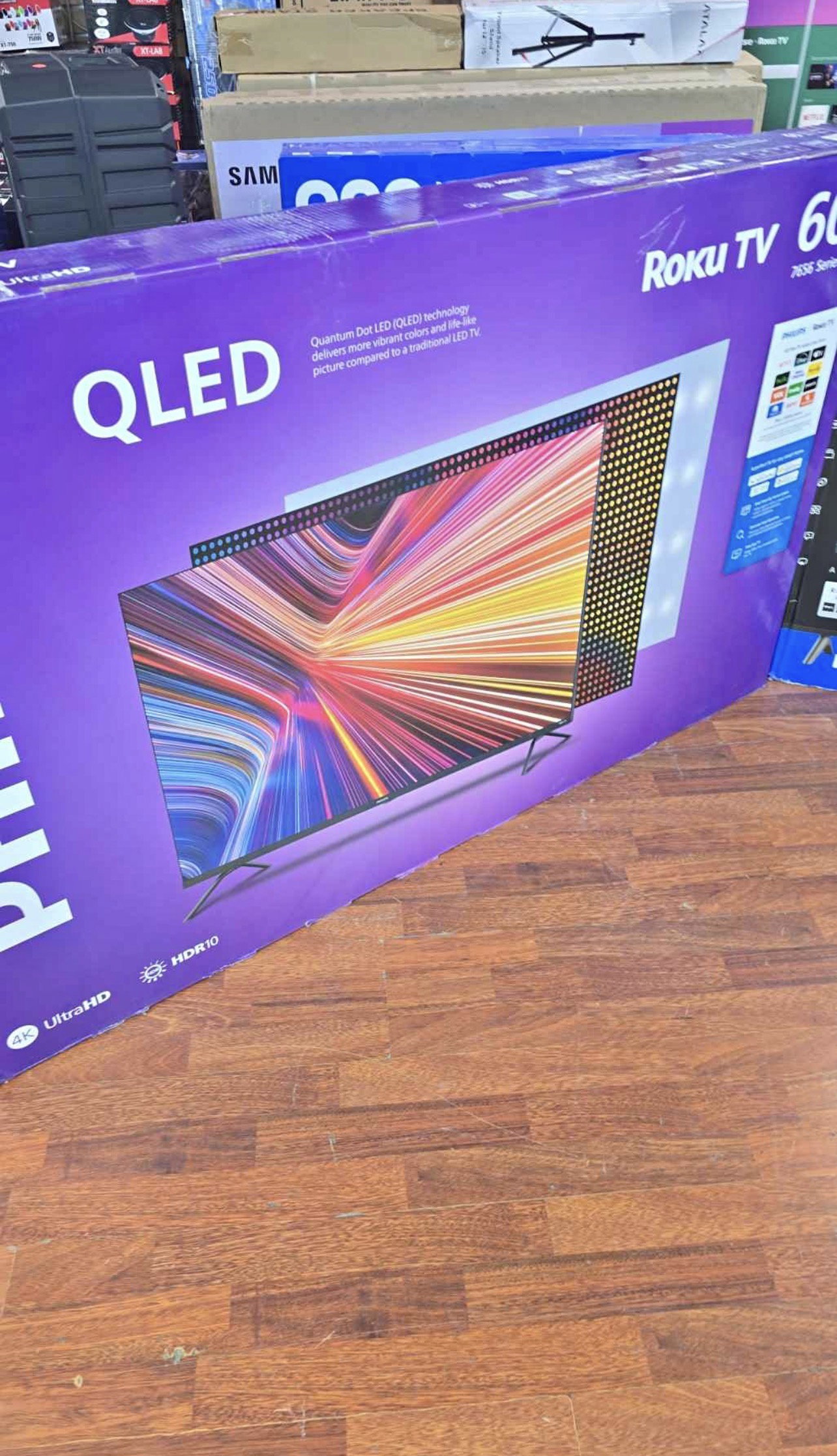 Philips Roku TV 60 بوصة – Series 7656 – تلفاز ذكي QLED 4K UHD HDR – ضمان 6 أشهر_3