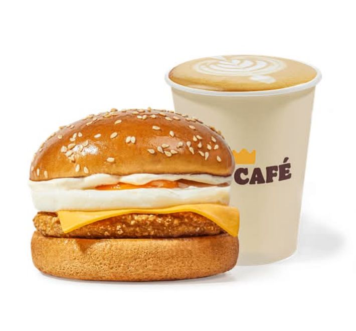 Chicken brekkie burger & coffee 