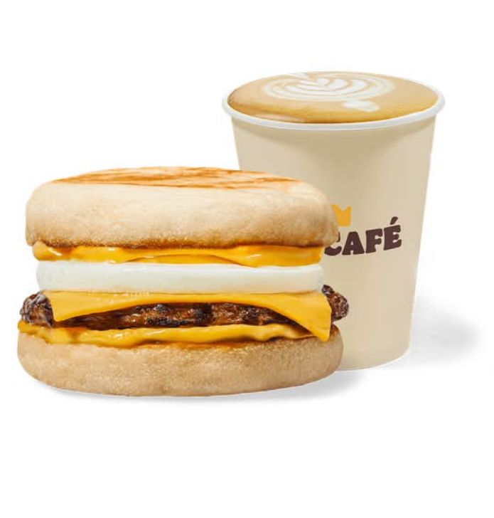 Egg boerie English muffin & coffee 