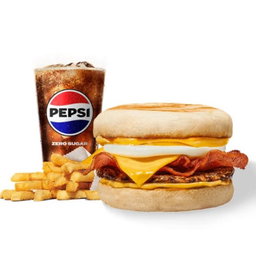Egg boerie English muffin meal