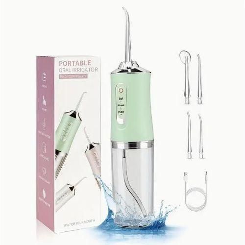 Portable Green Cordless Electric Water Flosser And Oral Irrigator With a 230ml Water Tank _6