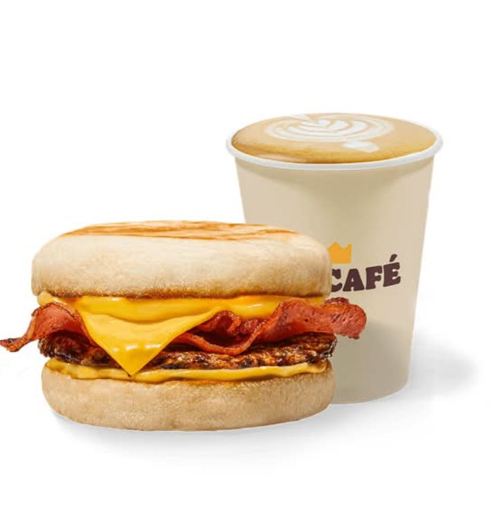 Boerie bacon English muffin & coffee 