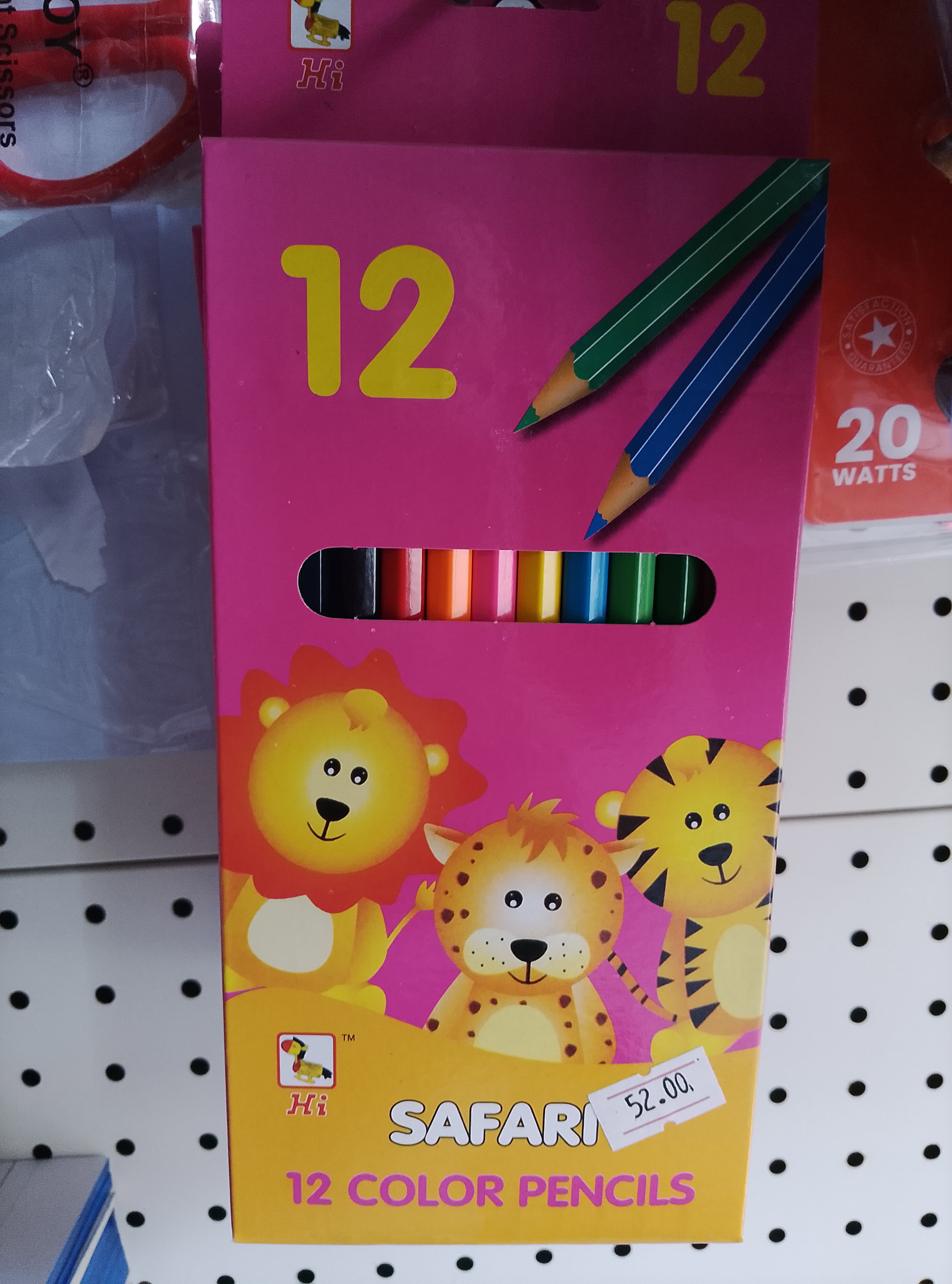 Safari Colored Pencils Small - 12 Colors_0