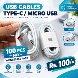 USB CABLES – 100 PCS MIXED PACK