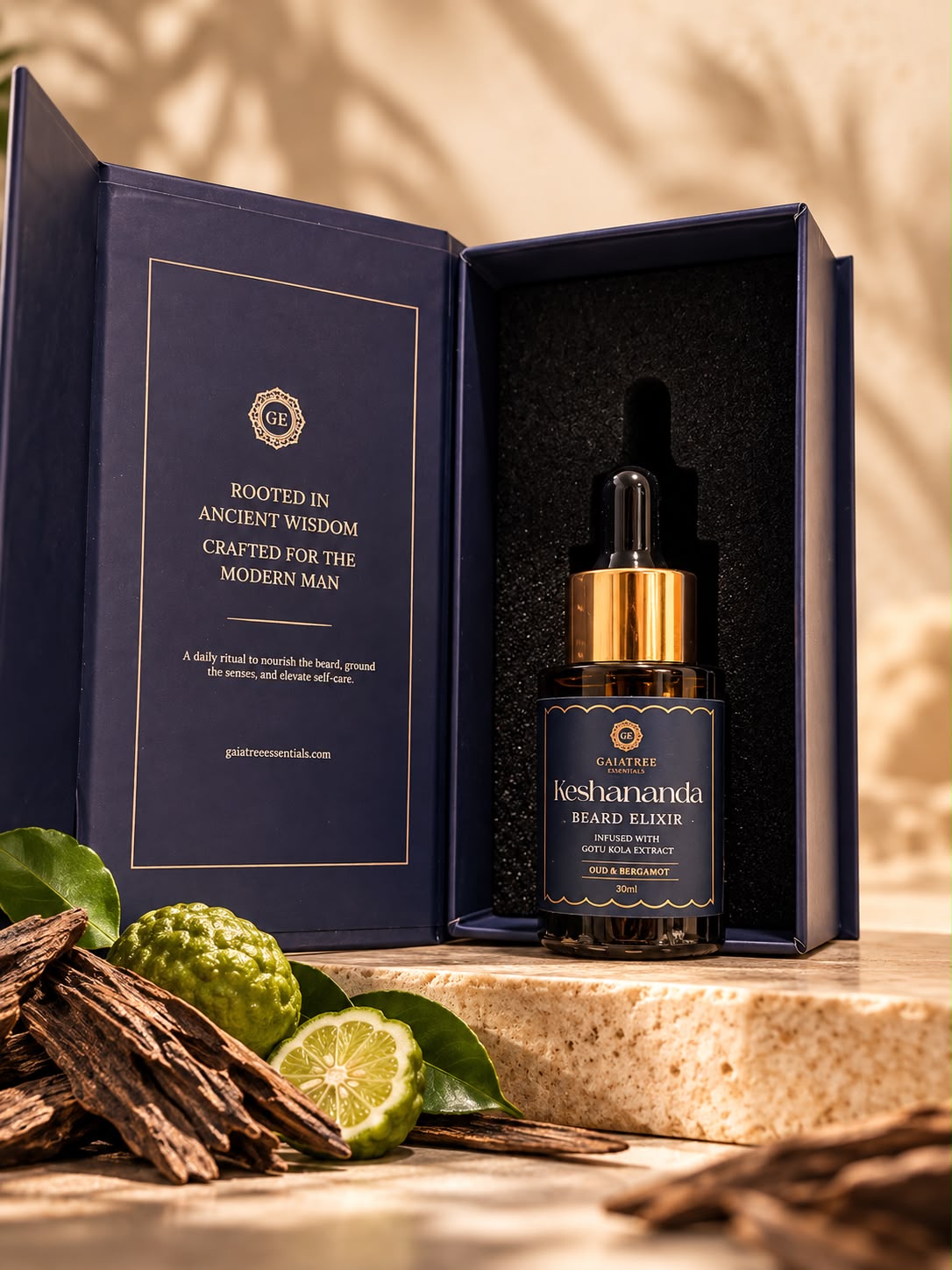 KESHANANDA Beard Elixir – Oud & Bergamot | 30ml_2