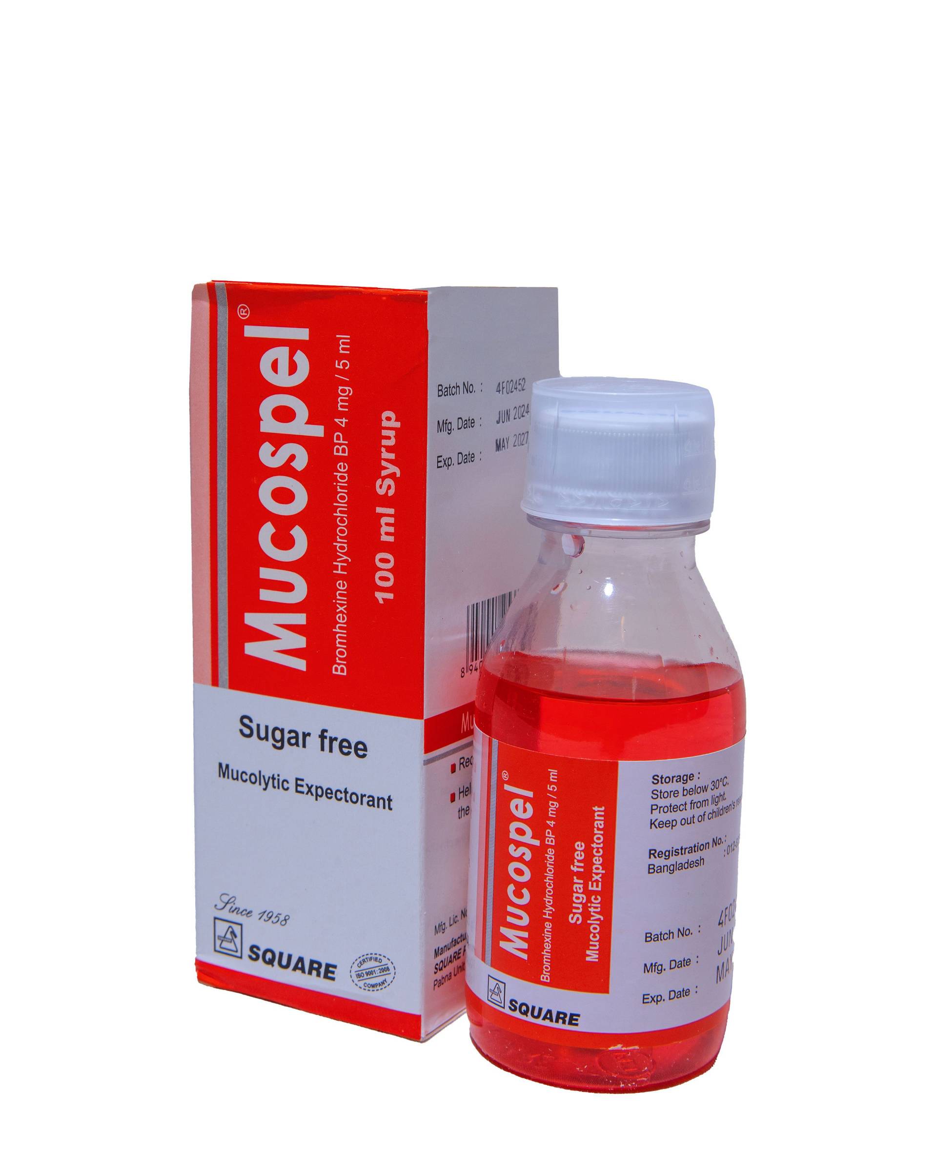 Mucospel Syrup (Bromhexine)