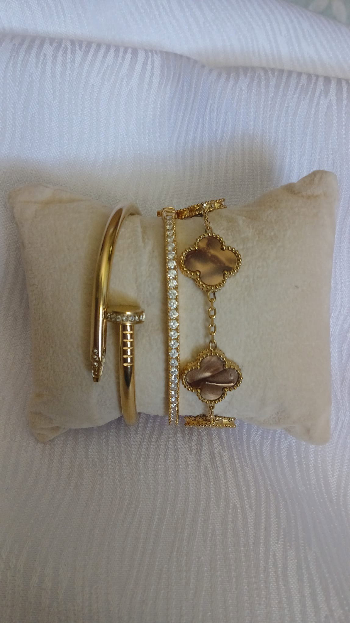 Golden Clover Luxe Bangle set_0