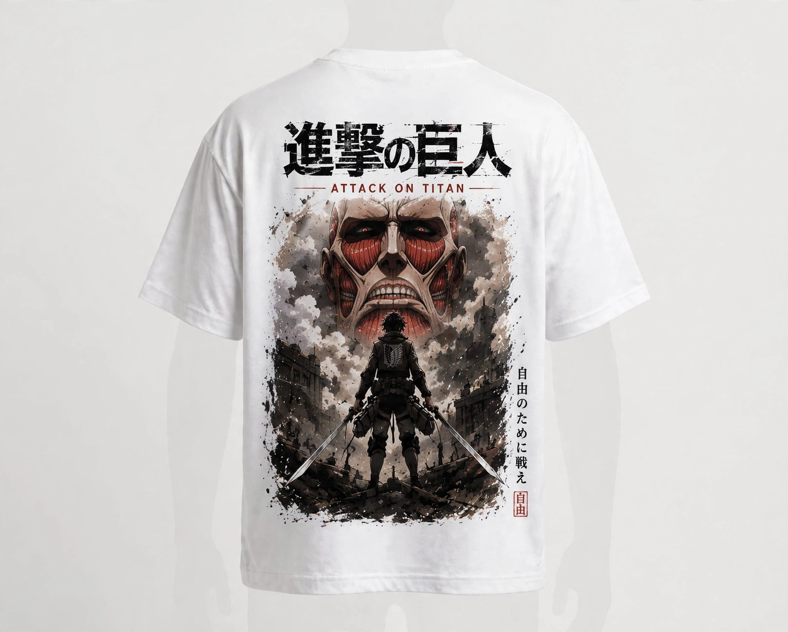Attack on Titan – Oversized Anime T-Shirt | DYNOSHI_0