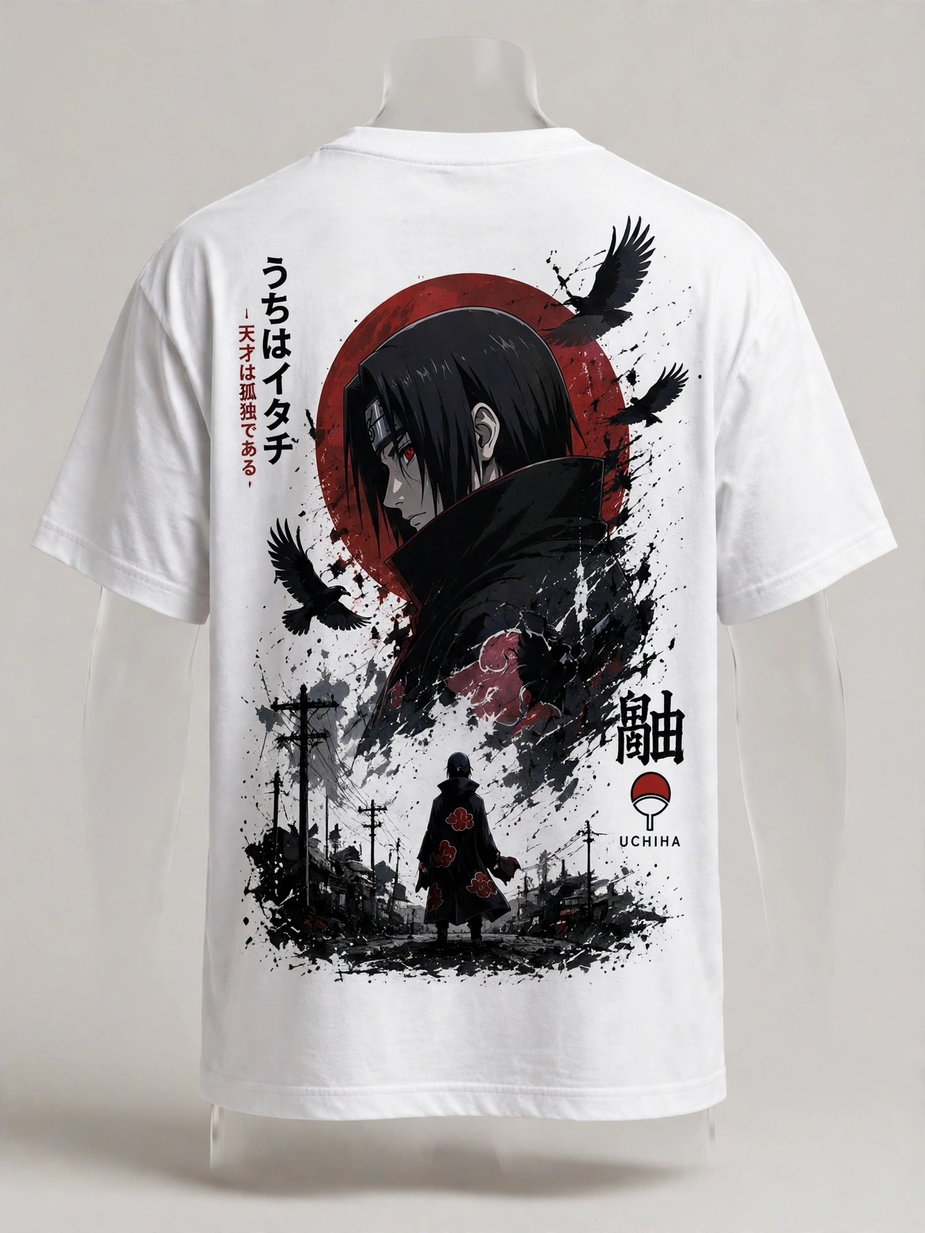 Itachi Uchiha – Akatsuki Oversized Anime T-Shirt | DYNOSHI_0