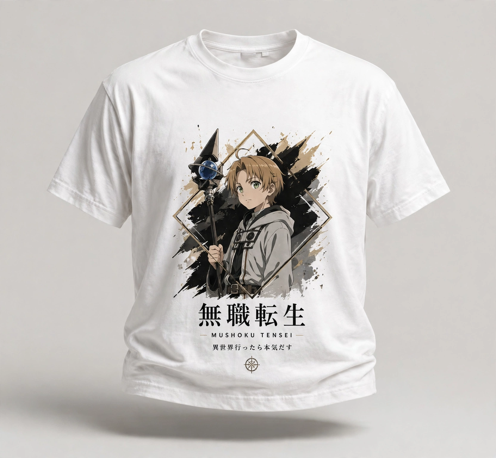 Rudeus Greyrat – Mushoku Tensei Oversized Anime T-Shirt | DYNOSHI_0