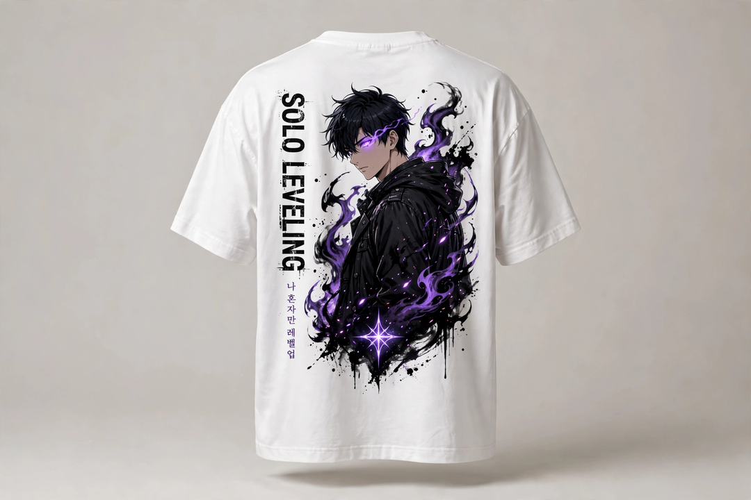 Sung Jin-Woo – Solo Leveling Oversized Anime T-Shirt | DYNOSHI