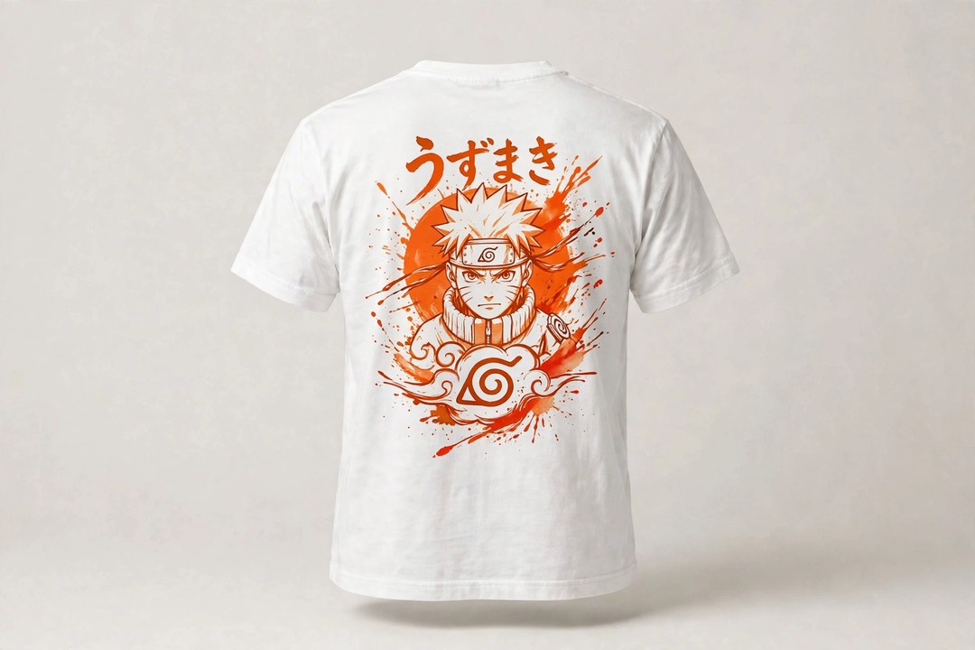 Naruto Uzumaki – Premium Cotton Anime T-Shirt | DYNOSHI