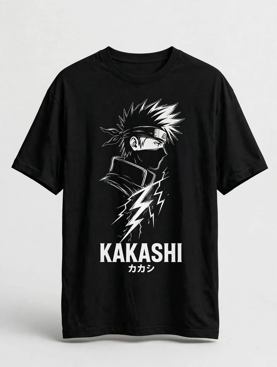 Kakashi Hatake – Copy Ninja Mono Black Tee