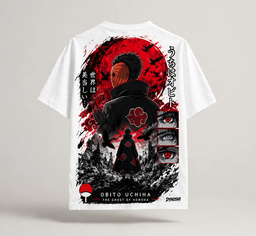 Obito Uchiha – Ghost of Konoha White Tee