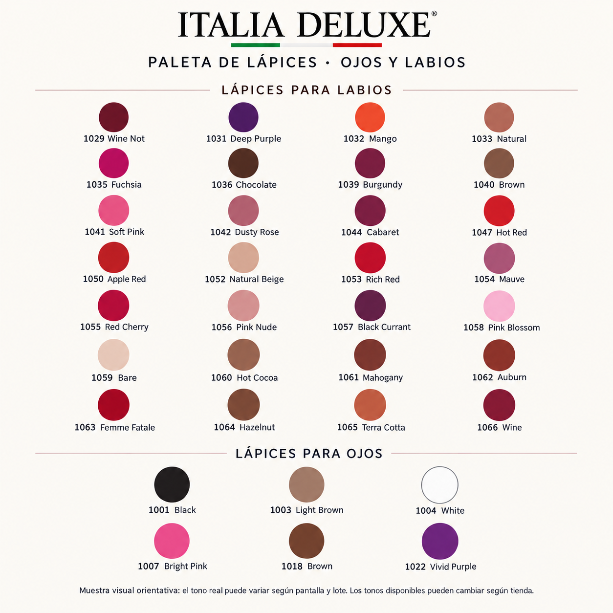 Lápiz delineador para ojos y labios Italia Deluxe_2