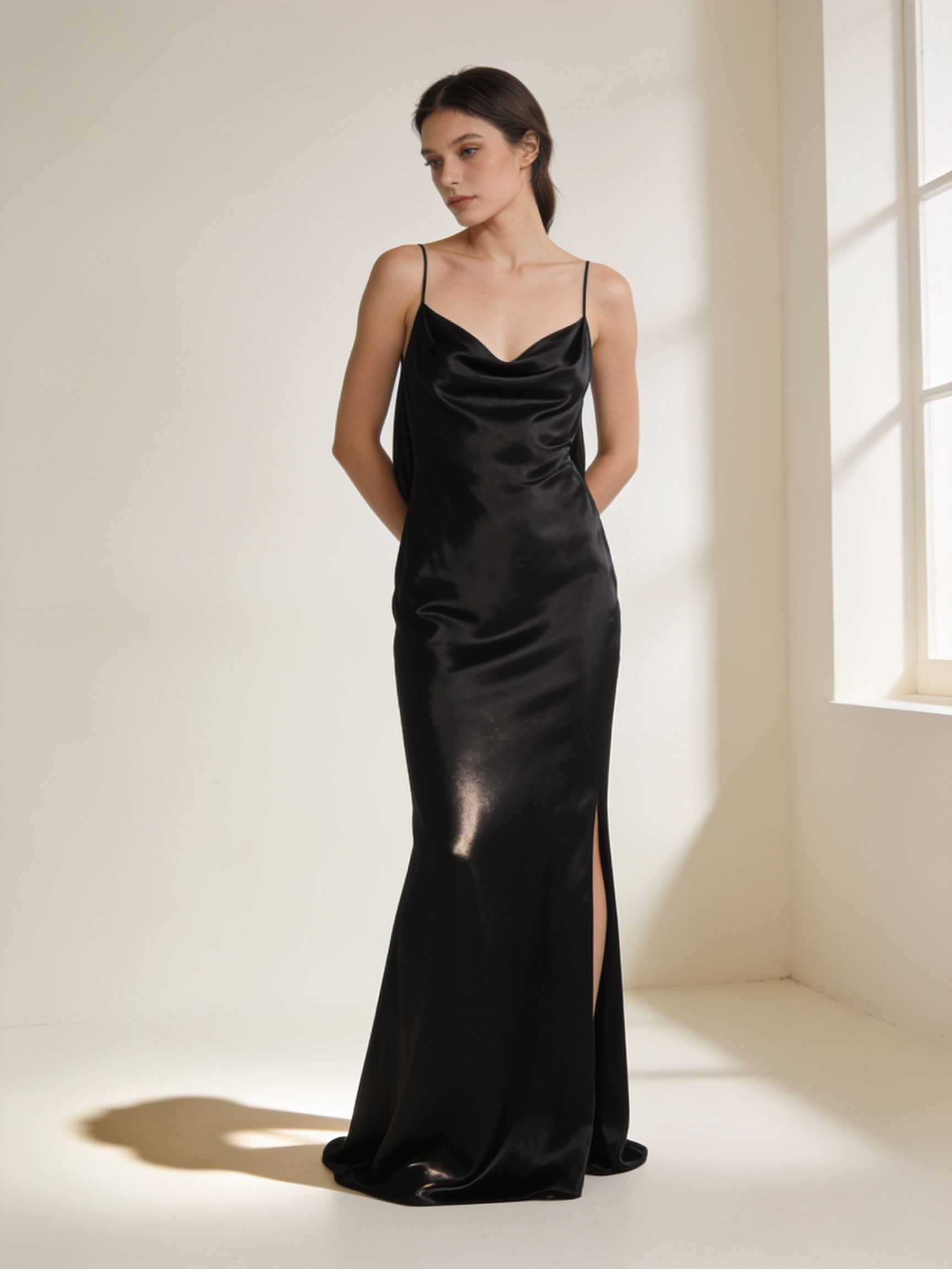 Vestido Nocturna · seda con cola_2
