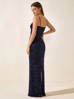 Vestido Estelar · lentejuela bordada