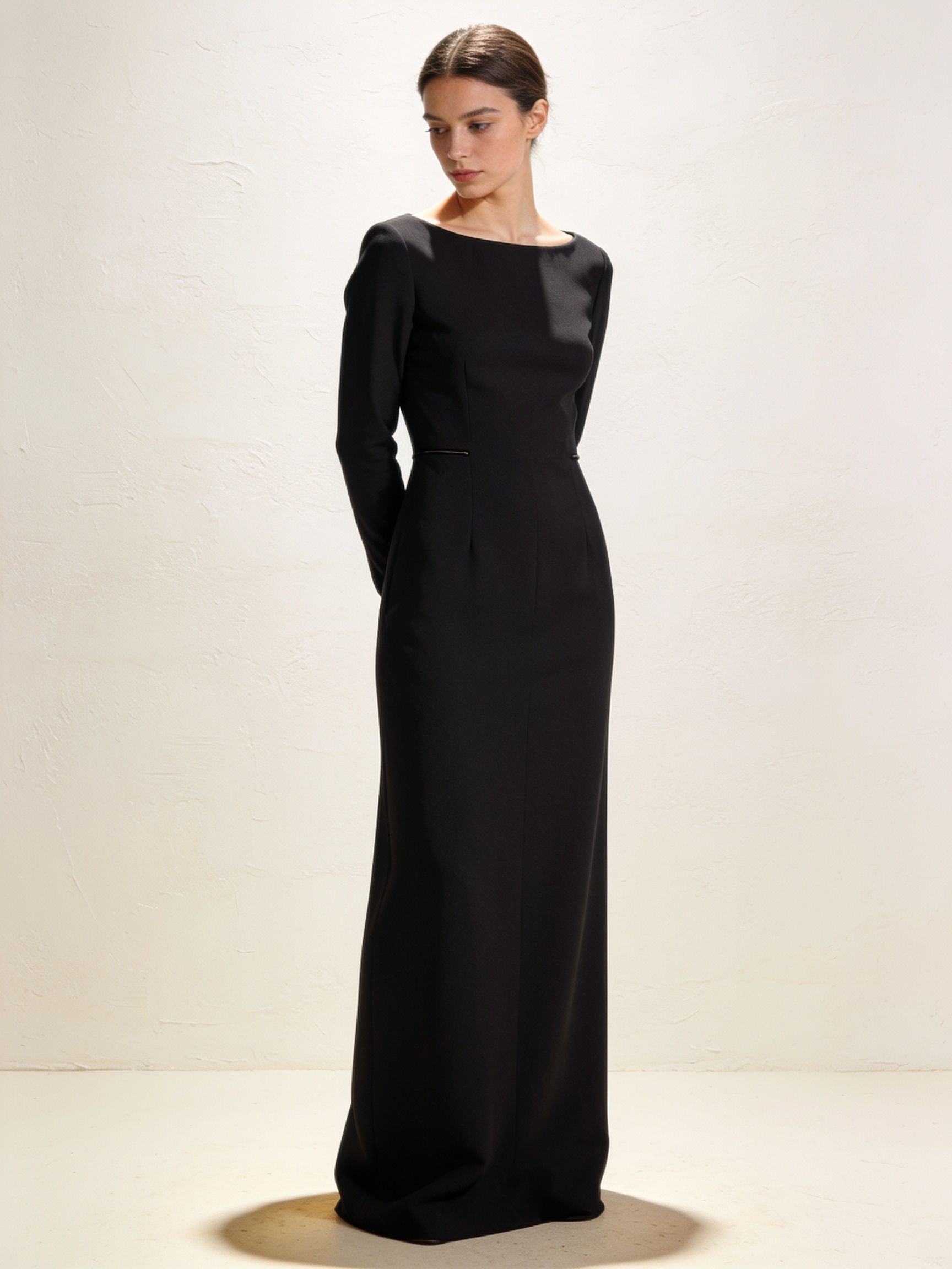 Vestido Valentina · crepé manga larga