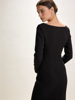 Vestido Valentina · crepé manga larga