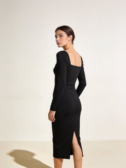 Vestido Vera · cuerpo con abertura