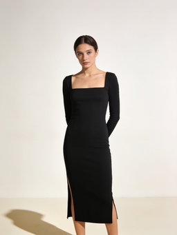 Vestido Vera · cuerpo con abertura