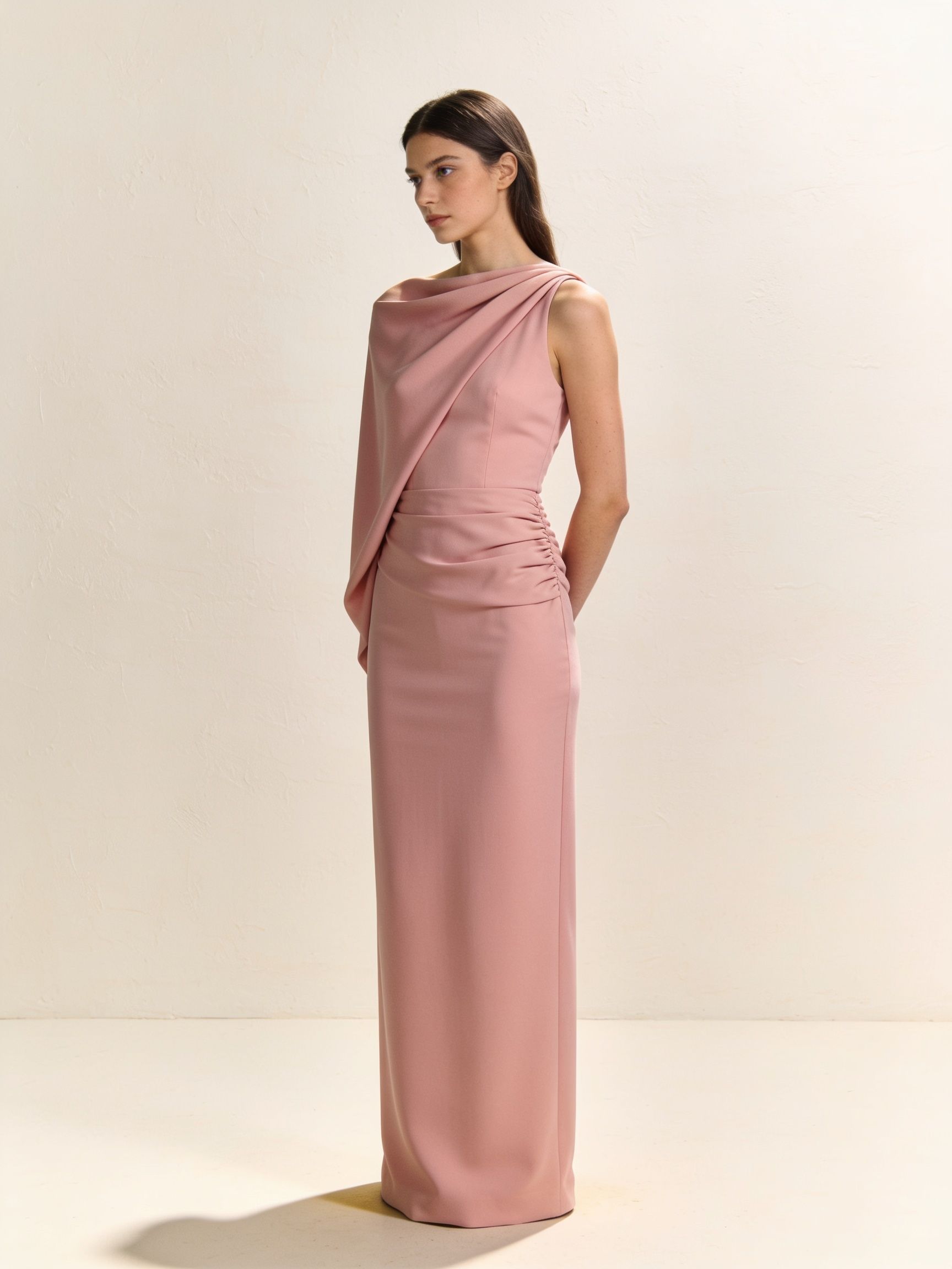 Vestido Serena · crepé blush
