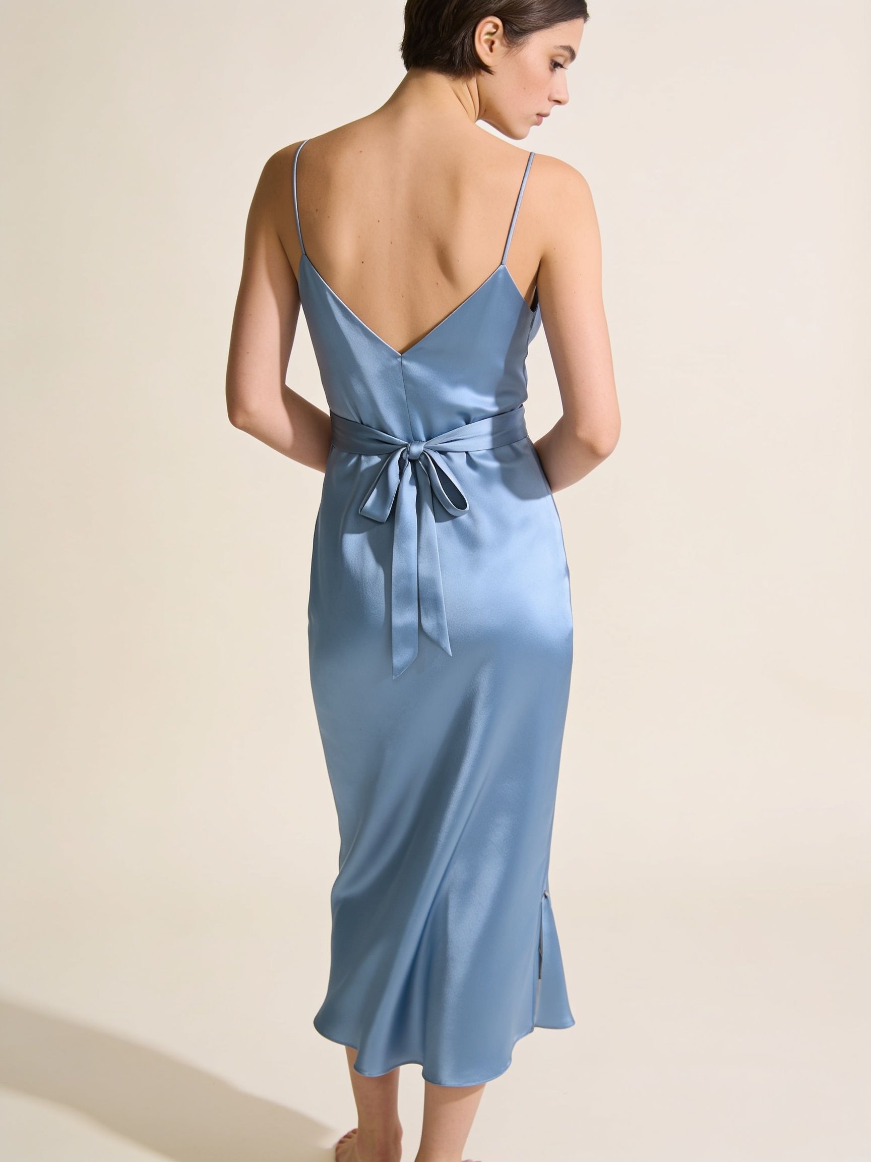 Vestido Luna · satén azul cielo_2