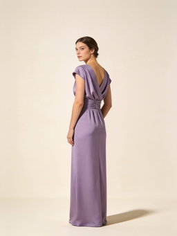 Vestido Dulce · crepé lila