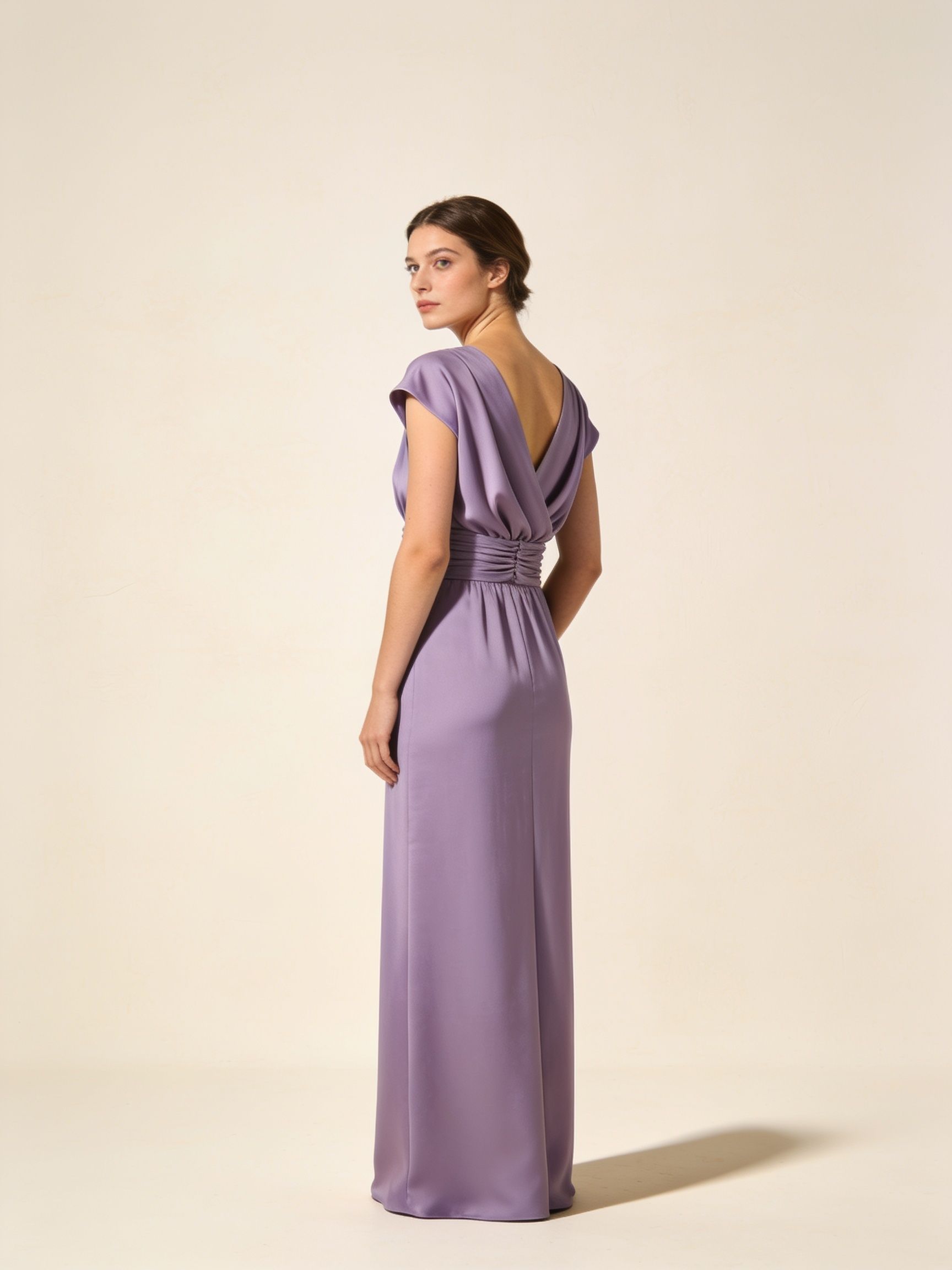 Vestido Dulce · crepé lila