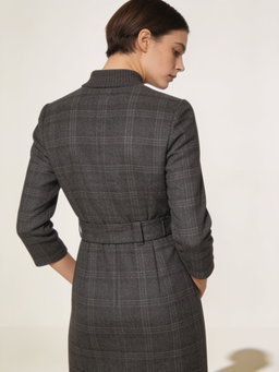 Vestido Otoño · franela gris