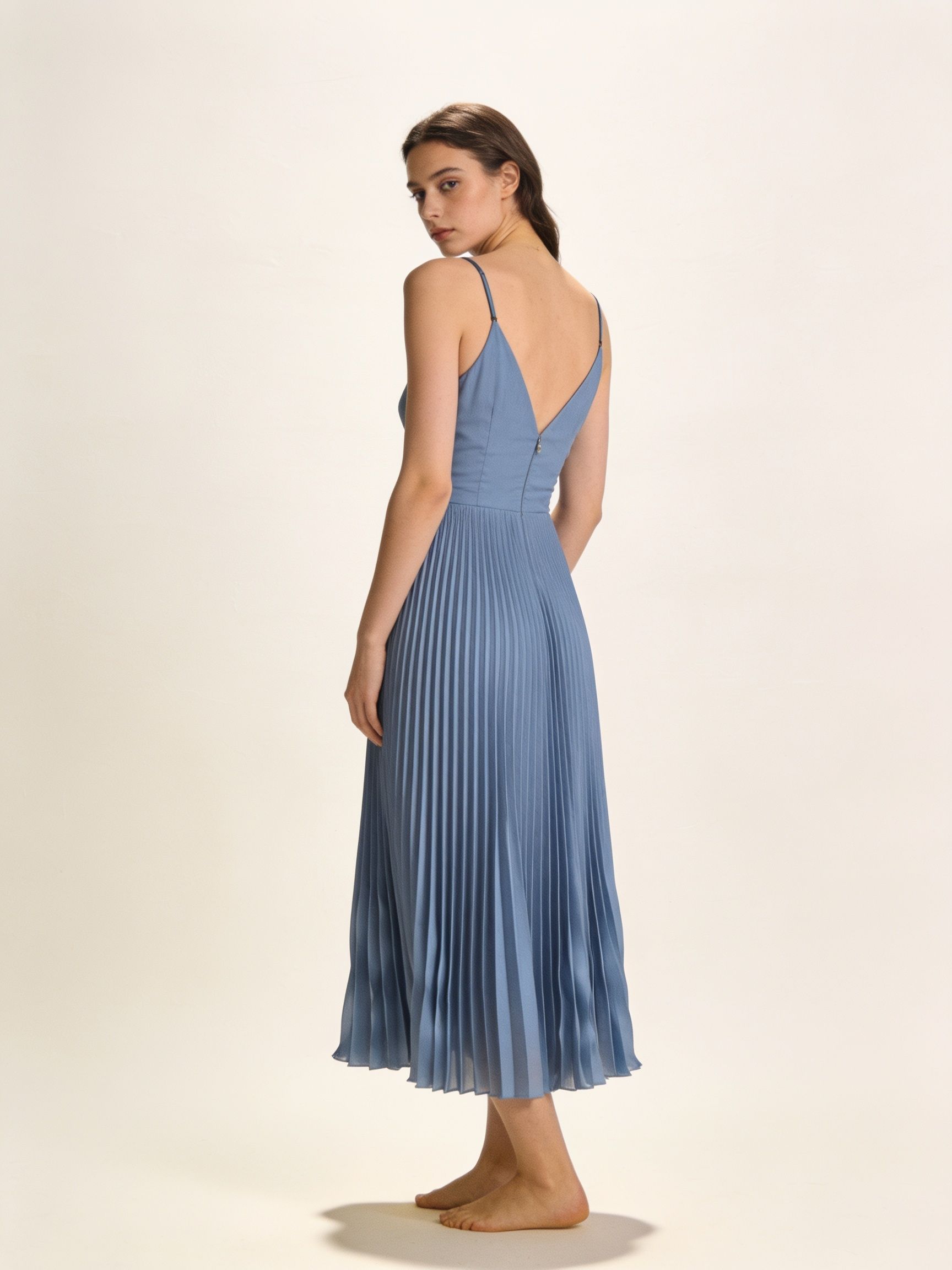 Vestido Nube · plisado azul_2