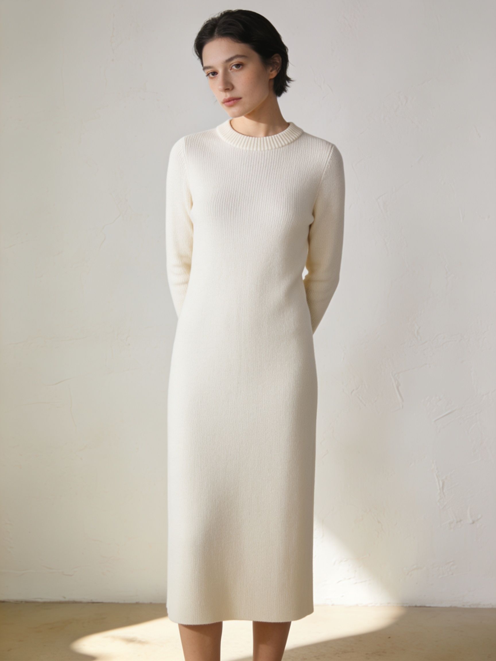 Vestido Arenal · punto crema_2