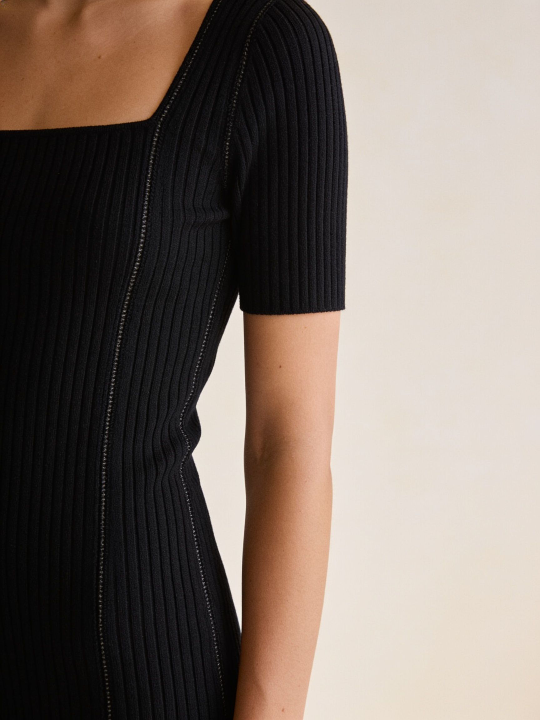 Vestido Dana · punto acanalado negro_1