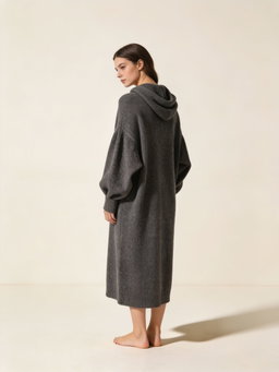 Vestido Cendra · punto gris marengo