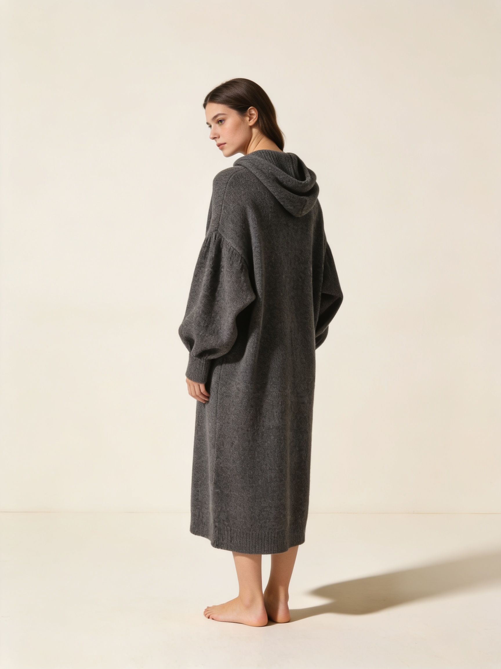 Vestido Cendra · punto gris marengo