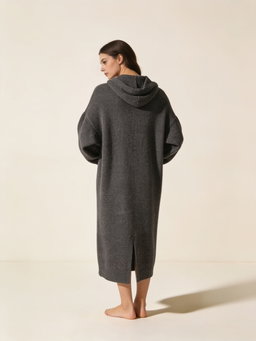 Vestido Cendra · punto gris marengo