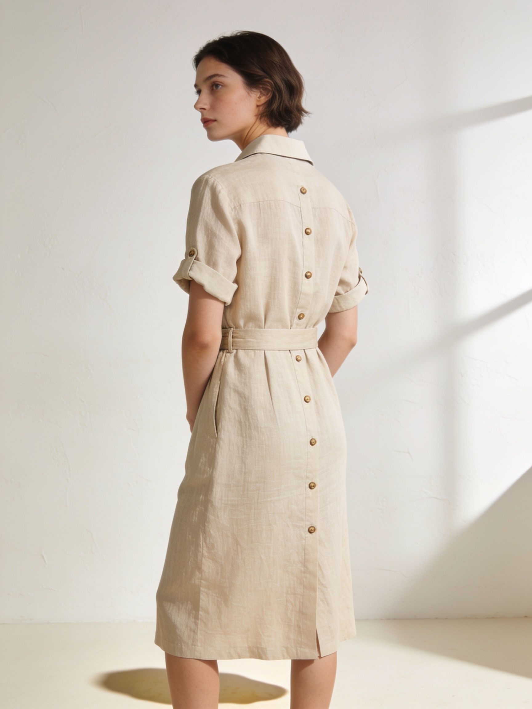 Vestido Siroco · lino arena