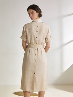 Vestido Siroco · lino arena